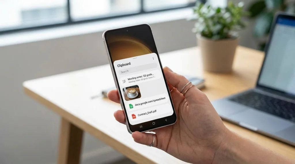découvrez comment récupérer facilement un document depuis le presse-papiers de votre appareil samsung grâce à notre guide étape par étape.