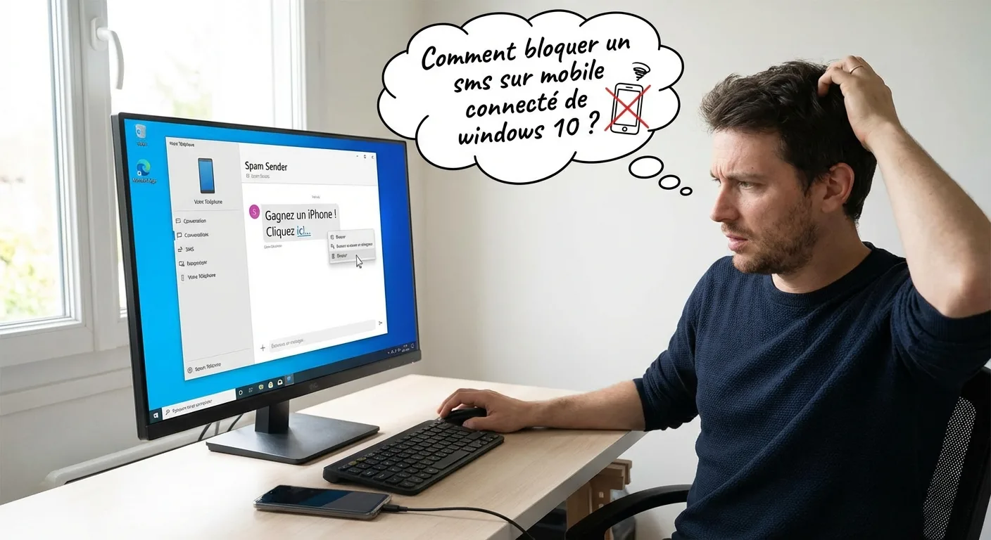 Comment bloquer un SMS sur l’application mobile connecté de Windows 10 ...