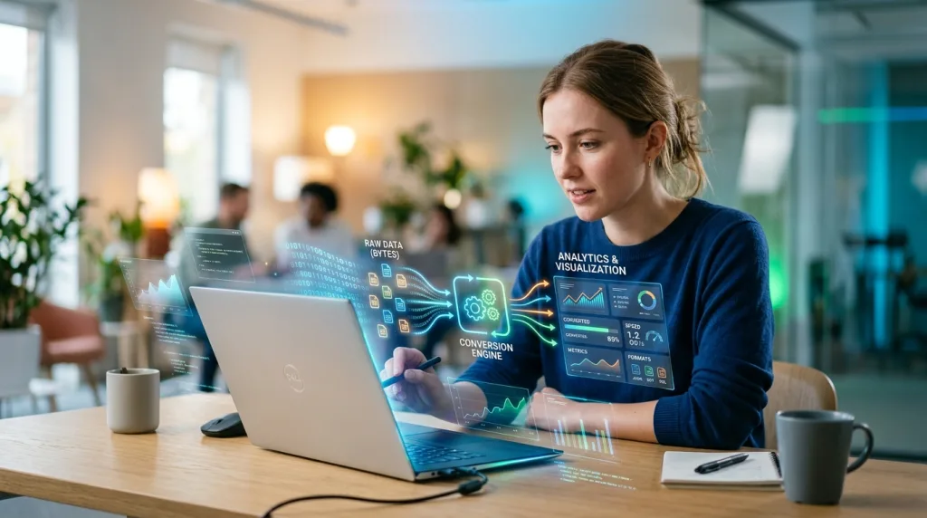 convertisseur octet sur analytics-facile.com : simplifiez vos conversions de données rapidement et facilement grâce à notre outil en ligne intuitif.