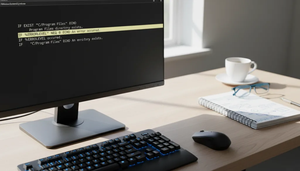 découvrez comment utiliser la condition if dans un script batch avec des exemples pratiques pour automatiser vos tâches sous windows.